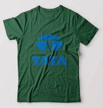 Load image into Gallery viewer, Tata T-Shirt for Men-S(38 Inches)-Bottle Green-Ektarfa.online
