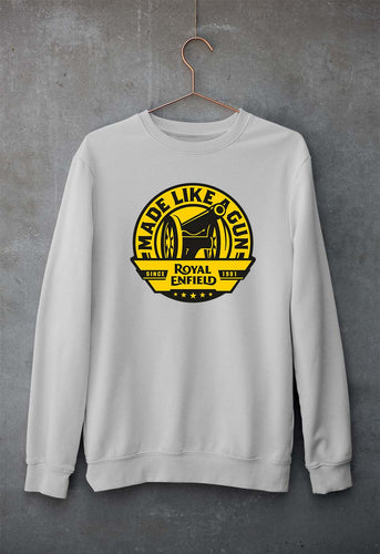 Royal Enfield Unisex Sweatshirt for Men/Women-Grey Melange-Ektarfa.online