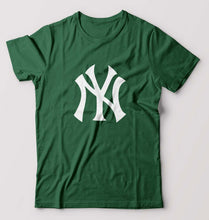 Load image into Gallery viewer, New York Yankees T-Shirt for Men-S(38 Inches)-Bottle Green-Ektarfa.online
