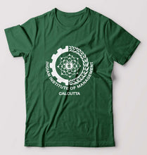 Load image into Gallery viewer, IIM Calcutta T-Shirt for Men-S(38 Inches)-Bottle Green-Ektarfa.online
