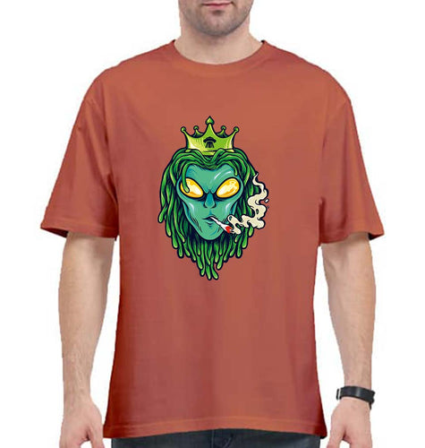 Weed Monster Oversized T-Shirt for Men-Coral-Ektarfa.online