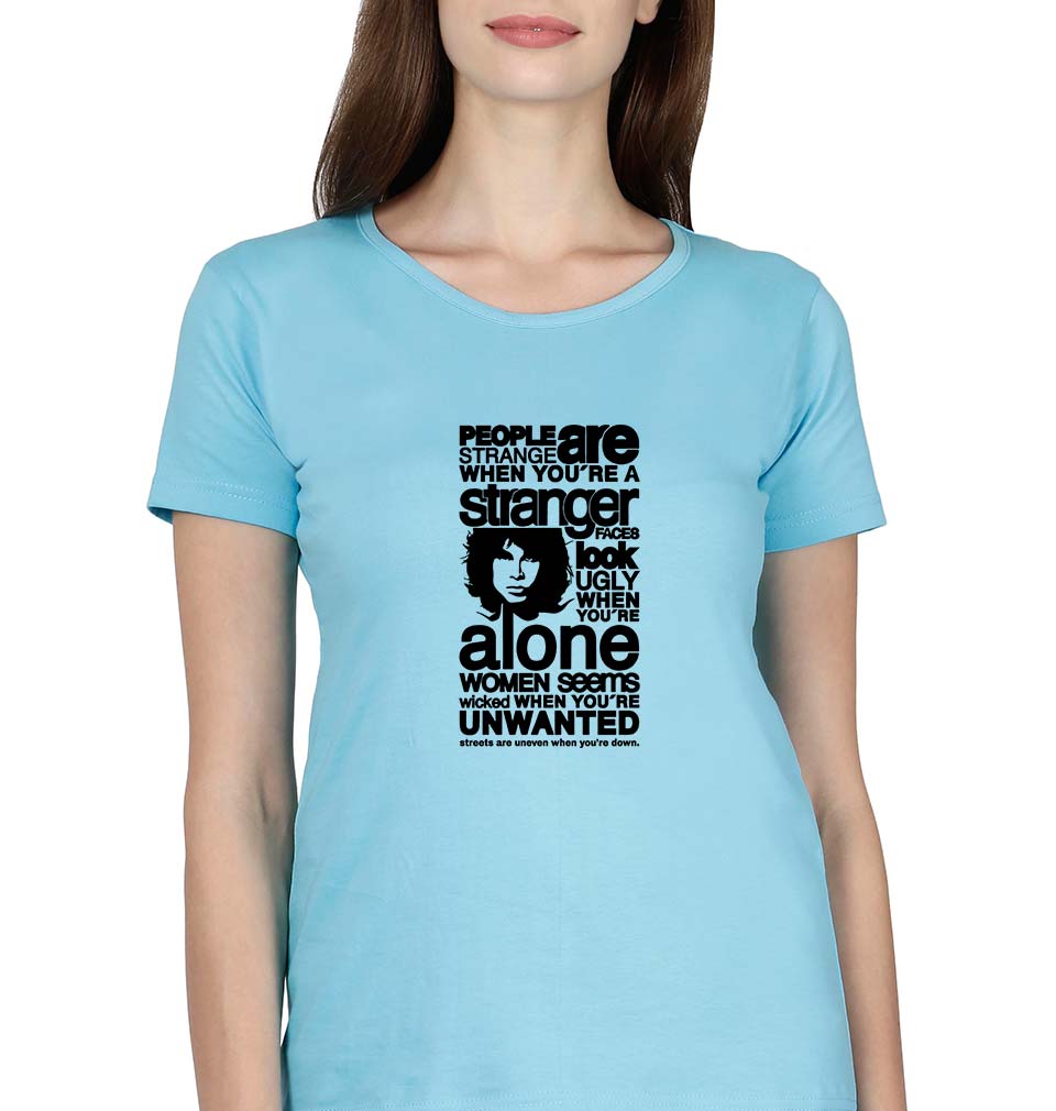 Jim Morrison T-Shirt for Women-SkyBlue-Ektarfa.online