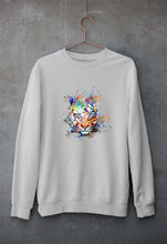 Load image into Gallery viewer, Tiger Unisex Sweatshirt for Men/Women-Grey Melange-Ektarfa.online
