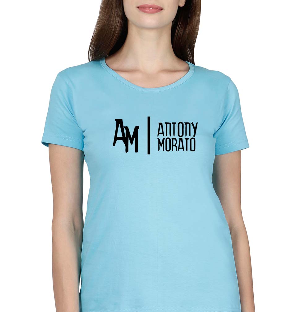 Antony Morato T-Shirt for Women-XS(32 Inches)-SkyBlue-Ektarfa.online