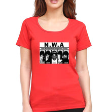 Load image into Gallery viewer, Niggaz Wit Attitudes (NWA) Hip Hop T-Shirt for Women-XS(32 Inches)-Red-Ektarfa.online
