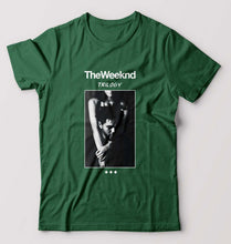 Load image into Gallery viewer, The Weeknd Trilogy T-Shirt for Men-S(38 Inches)-Bottle Green-Ektarfa.online
