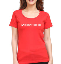Load image into Gallery viewer, Sennheiser T-Shirt for Women-XS(32 Inches)-Red-Ektarfa.online
