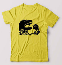 Load image into Gallery viewer, Godzilla T-Shirt for Men-S(38 Inches)-Yellow-Ektarfa.online
