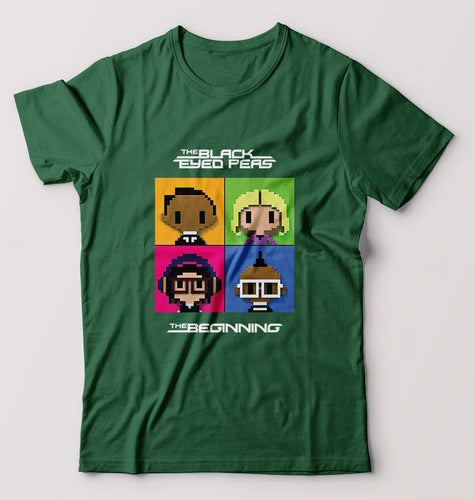 Black Eyed Peas T-Shirt for Men-Bottle Green-Ektarfa.online
