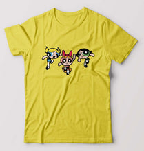 Load image into Gallery viewer, Powerpuff Girls T-Shirt for Men-S(38 Inches)-Yellow-Ektarfa.online
