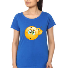 Load image into Gallery viewer, Emoji T-Shirt for Women-Royal Blue-Ektarfa.online
