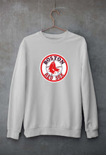 Load image into Gallery viewer, Boston Red Sox Baseball Unisex Sweatshirt for Men/Women-S(40 Inches)-Grey Melange-Ektarfa.online
