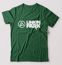 Load image into Gallery viewer, Linkin Park T-Shirt for Men-S(38 Inches)-Bottle Green-Ektarfa.online
