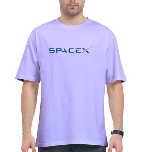 SpaceX Oversized T-Shirt for Men-Lavender-Ektarfa.online