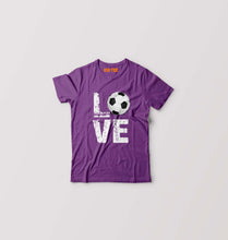 Load image into Gallery viewer, Love Football Kids T-Shirt for Boy/Girl-0-1 Year(20 Inches)-Purple-Ektarfa.online
