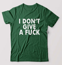 Load image into Gallery viewer, Fuck T-Shirt for Men-S(38 Inches)-Bottle Green-Ektarfa.online

