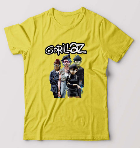 Gorillaz T-Shirt for Men-Yellow-Ektarfa.online