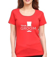 Load image into Gallery viewer, Team Groom T-Shirt for Women-Red-Ektarfa.online
