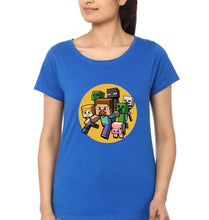 Load image into Gallery viewer, Minecraft T-Shirt for Women-Royal Blue-Ektarfa.online
