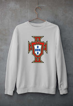 Load image into Gallery viewer, Portugal Football Unisex Sweatshirt for Men/Women-S(40 Inches)-Grey Melange-Ektarfa.online
