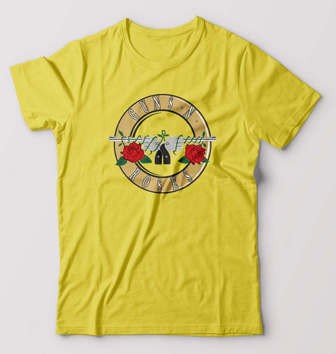 Guns and Roses T-Shirt for Men-Yellow-Ektarfa.online