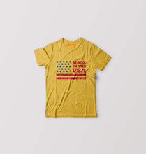 Load image into Gallery viewer, USA America Kids T-Shirt for Boy/Girl-Golden Yellow-Ektarfa.online

