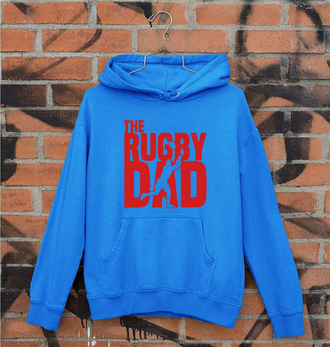 Rugby Dad Unisex Hoodie for Men/Women-Royal Blue-Ektarfa.online