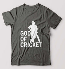 Load image into Gallery viewer, Sachin Tendulkar God T-Shirt for Men-Charcoal-Ektarfa.online
