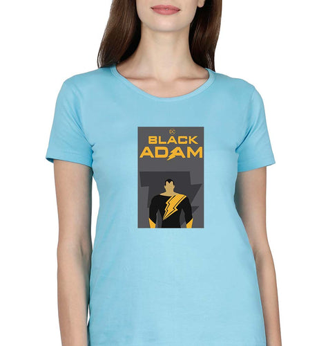 Black Adam T-Shirt for Women-SkyBlue-Ektarfa.online