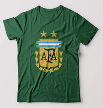 Load image into Gallery viewer, Argentina Football T-Shirt for Men-S(38 Inches)-Bottle Green-Ektarfa.online
