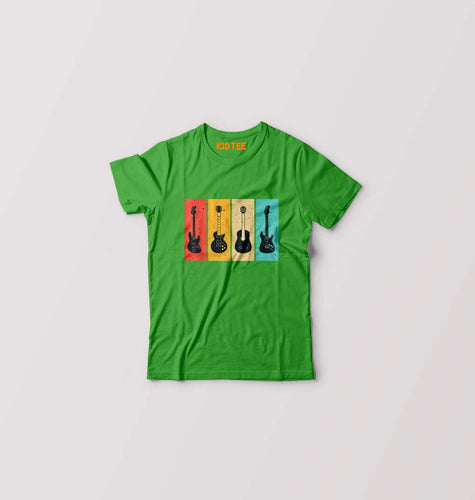 Guitar Kids T-Shirt for Boy/Girl-Flag Green-Ektarfa.online