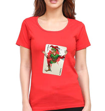 Load image into Gallery viewer, Joker T-Shirt for Women-XS(32 Inches)-Red-Ektarfa.online
