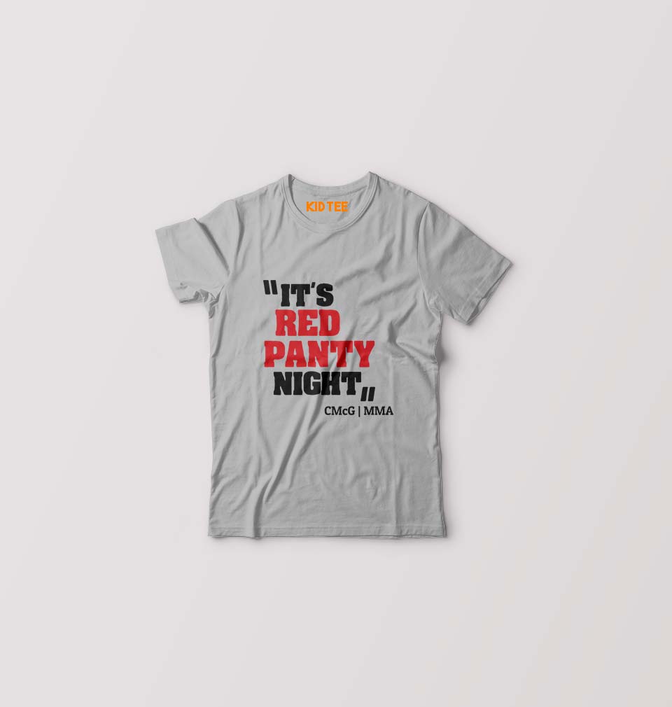 Conor McGregor UFC Kids T-Shirt for Boy/Girl-Grey-Ektarfa.online