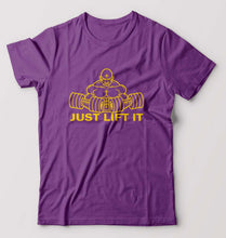 Load image into Gallery viewer, Gym Lift T-Shirt for Men-S(38 Inches)-Purple-Ektarfa.online
