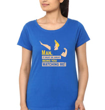 Load image into Gallery viewer, Johnny Bravo T-Shirt for Women-Royal Blue-Ektarfa.online
