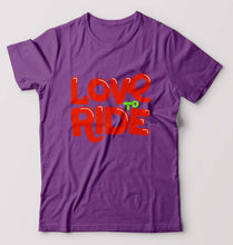 Load image into Gallery viewer, Love to Ride T-Shirt for Men-Purple-Ektarfa.online

