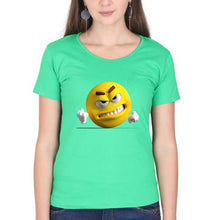 Load image into Gallery viewer, Angry Emoji T-Shirt for Women-flag green-Ektarfa.online

