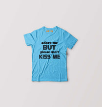 Load image into Gallery viewer, Adore Me But dont Kiss Me Kids T-Shirt for Boy/Girl-Light Blue-Ektarfa.online
