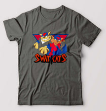 Load image into Gallery viewer, Swat Kats T-Shirt for Men-S(38 Inches)-Charcoal-Ektarfa.online
