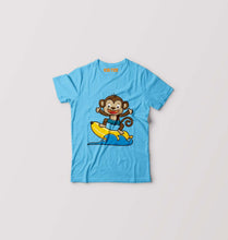 Load image into Gallery viewer, Monkey Banana Kids T-Shirt for Boy/Girl-Light Blue-Ektarfa.online
