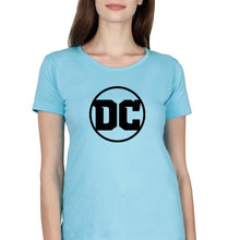 Load image into Gallery viewer, DC T-Shirt for Women-XS(32 Inches)-Light Blue-Ektarfa.online
