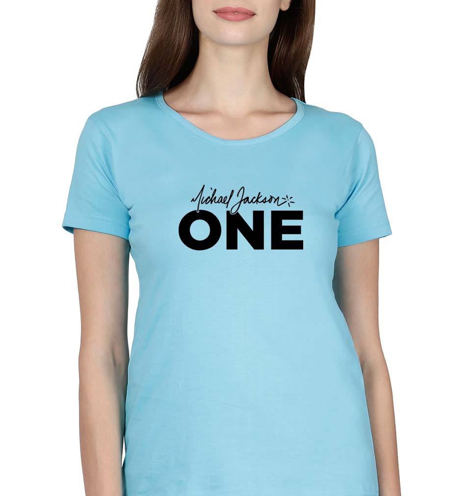 Michael Jackson T-Shirt for Women-XS(32 Inches)-SkyBlue-Ektarfa.online