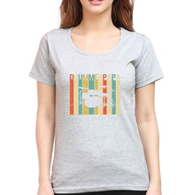 Load image into Gallery viewer, Drummer Papa T-Shirt for Women-Grey Melange-Ektarfa.online
