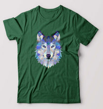 Load image into Gallery viewer, Wolf T-Shirt for Men-Dark Green-Ektarfa.online

