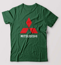 Load image into Gallery viewer, Mitsubishi T-Shirt for Men-S(38 Inches)-Bottle Green-Ektarfa.online
