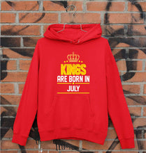 Load image into Gallery viewer, Kings Are Born In July Unisex Hoodie for Men/Women-S(40 Inches)-Red-Ektarfa.online
