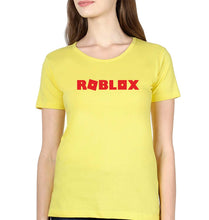 Load image into Gallery viewer, Roblox T-Shirt for Women-XS(32 Inches)-Yellow-Ektarfa.online
