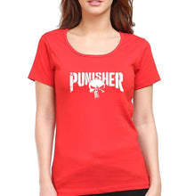 Load image into Gallery viewer, Punisher T-Shirt for Women-XS(32 Inches)-Red-Ektarfa.online
