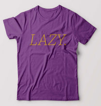 Load image into Gallery viewer, Lazy T-Shirt for Men-S(38 Inches)-Purple-Ektarfa.online

