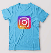 Load image into Gallery viewer, Instagram T-Shirt for Men-Light Blue-Ektarfa.online
